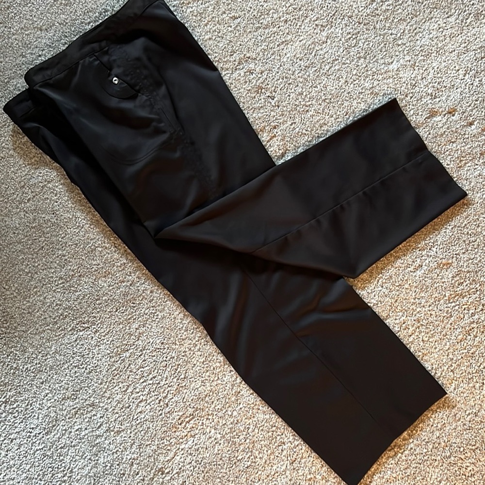 Black, straight leg Pants
